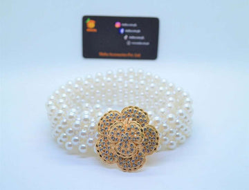 Elegant Women Pearl Belt Waist Belt